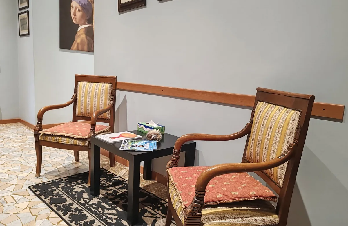 Studio Legale Cuccuru: la sala d'attesa della sede di Guidonia Montecelio